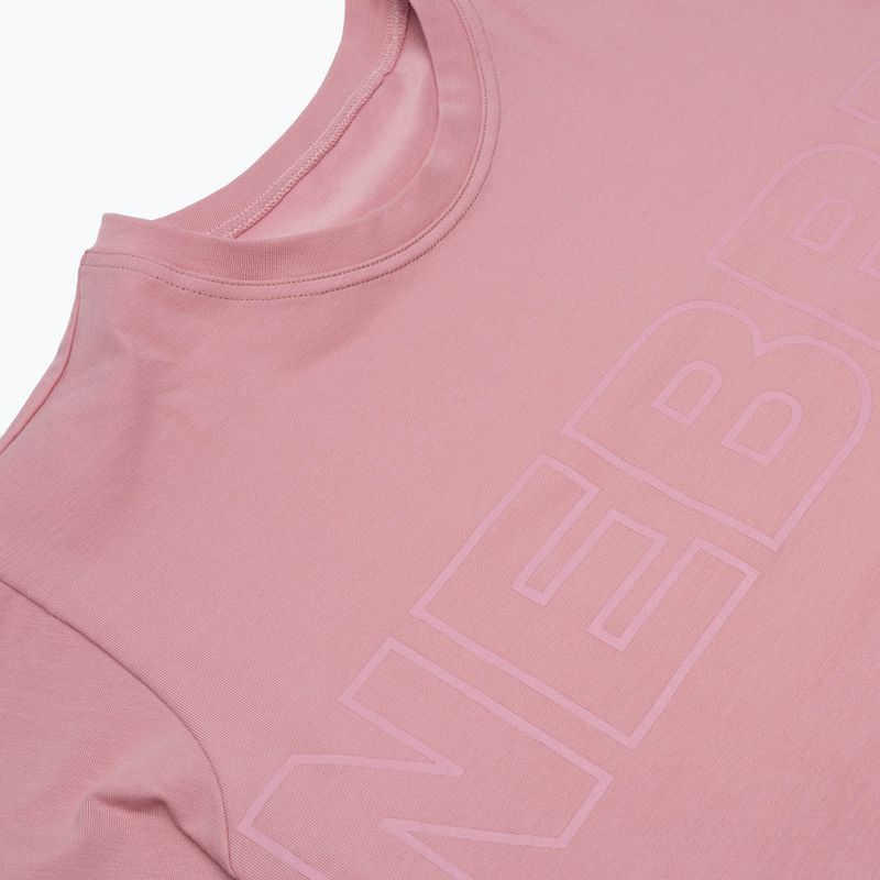 Női edzőpóló NEBBIA Invisible Logo régi rózsa 10