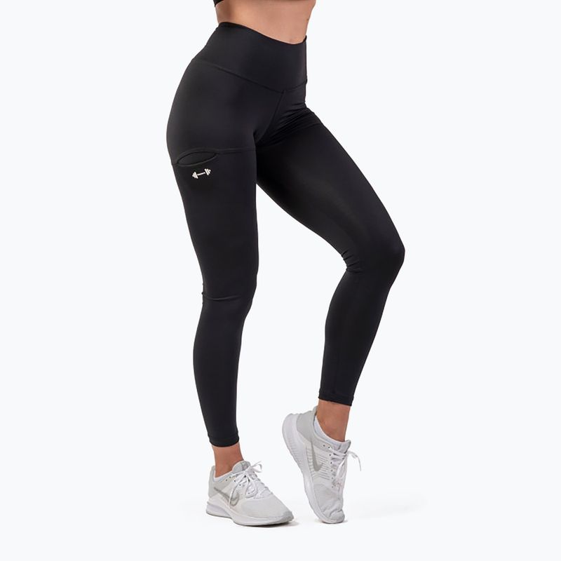 Női leggings NEBBIA Active High-Waist Smart Pocket fekete 402 5