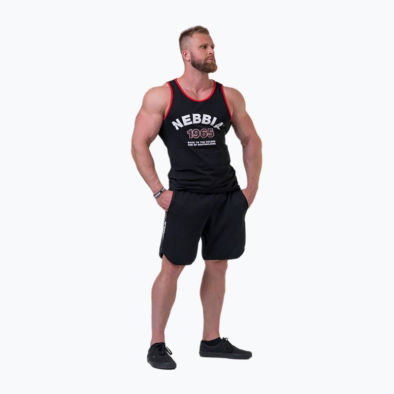 NEBBIA Old-School Muscle férfi edzős felső fekete 1930130