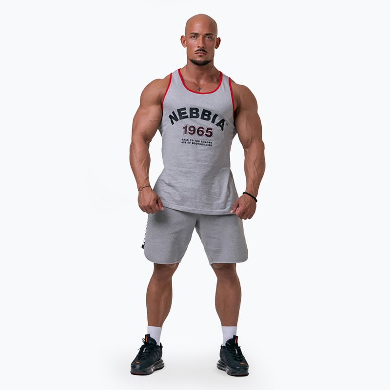 Női sporttrikó NEBBIA Old-School Muscle Tank Top light grey 2