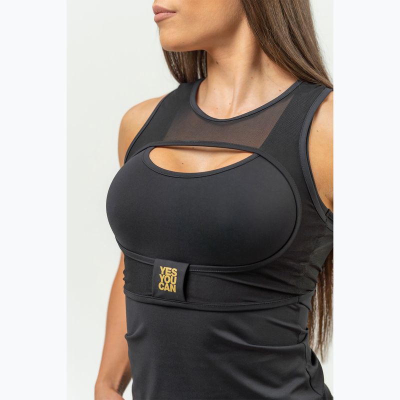 Női sport top NEBBIA Ultra Intense black/gold 6