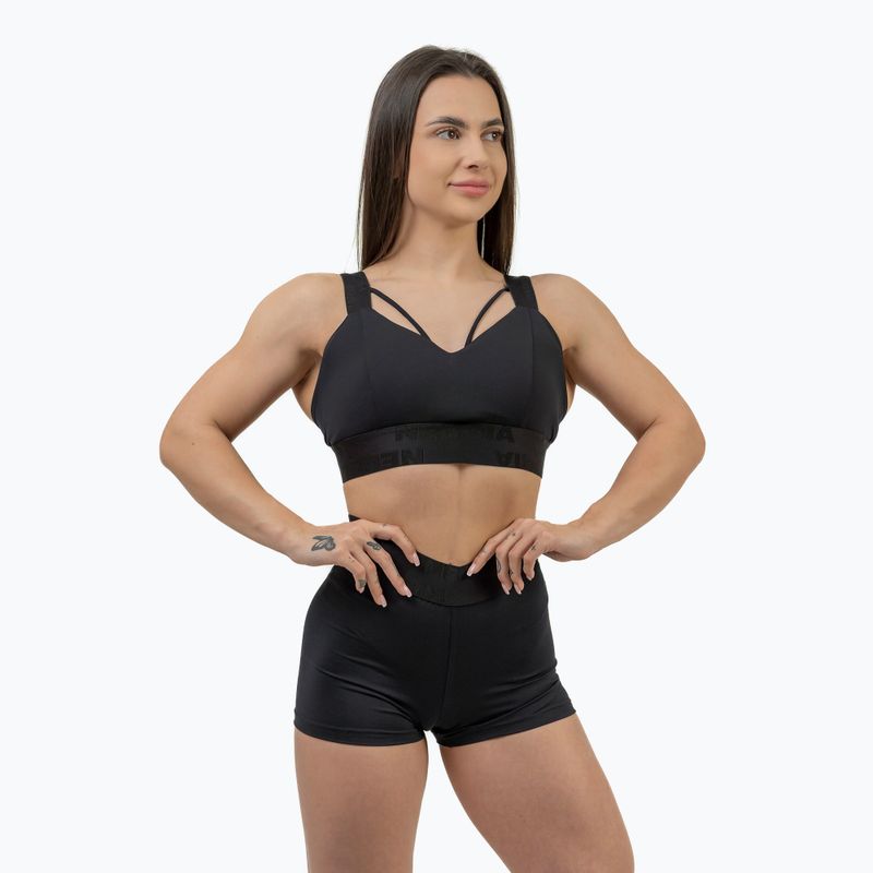 NEBBIA Intense Iconic fekete fitness melltartó