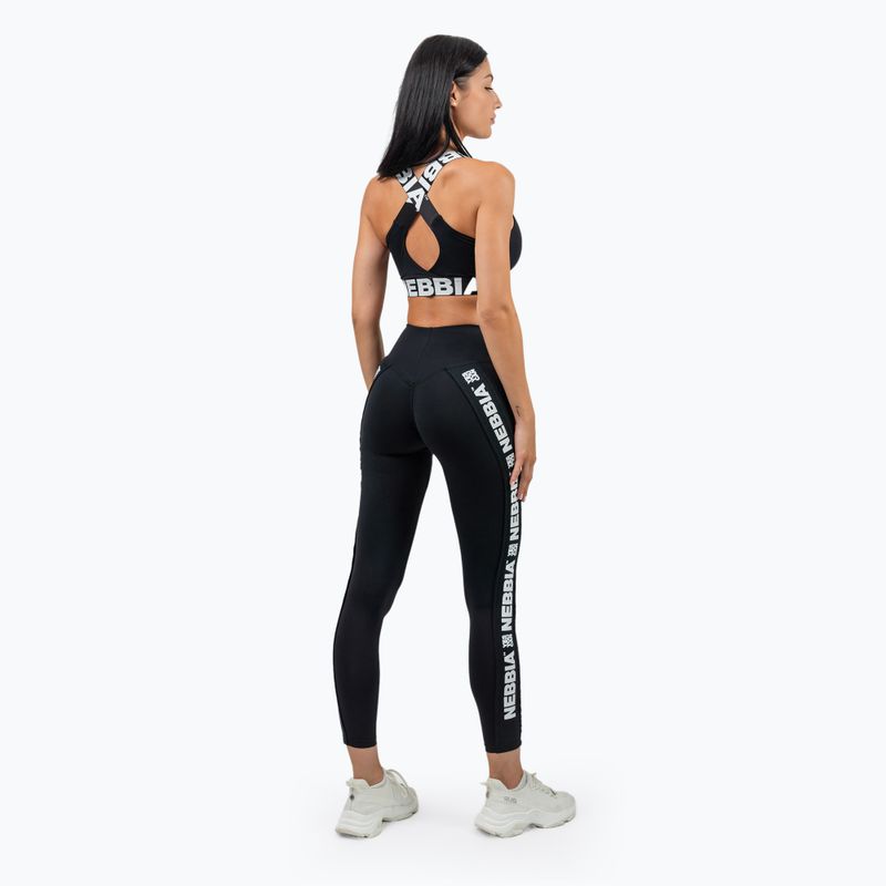 Női edző leggings NEBBIA Iconic fekete 4