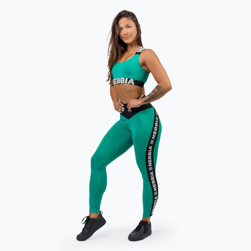 Női edző leggings NEBBIA Iconic zöld 2