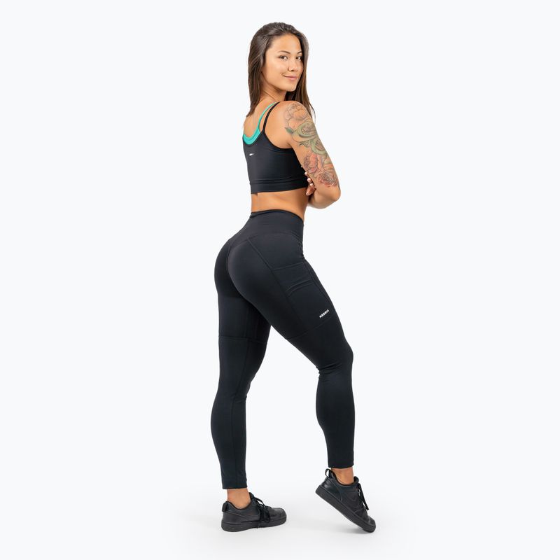 NEBBIA Flex fekete fitness melltartó 3