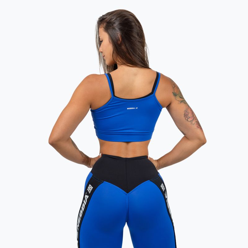 NEBBIA Flex kék fitness melltartó 5