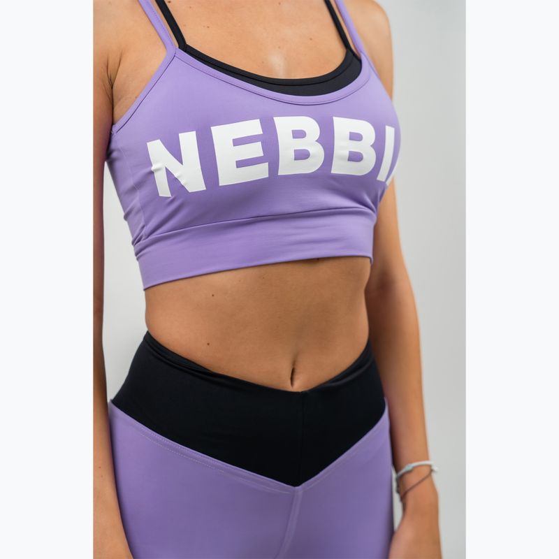 NEBBIA Flex lila fitness melltartó 4