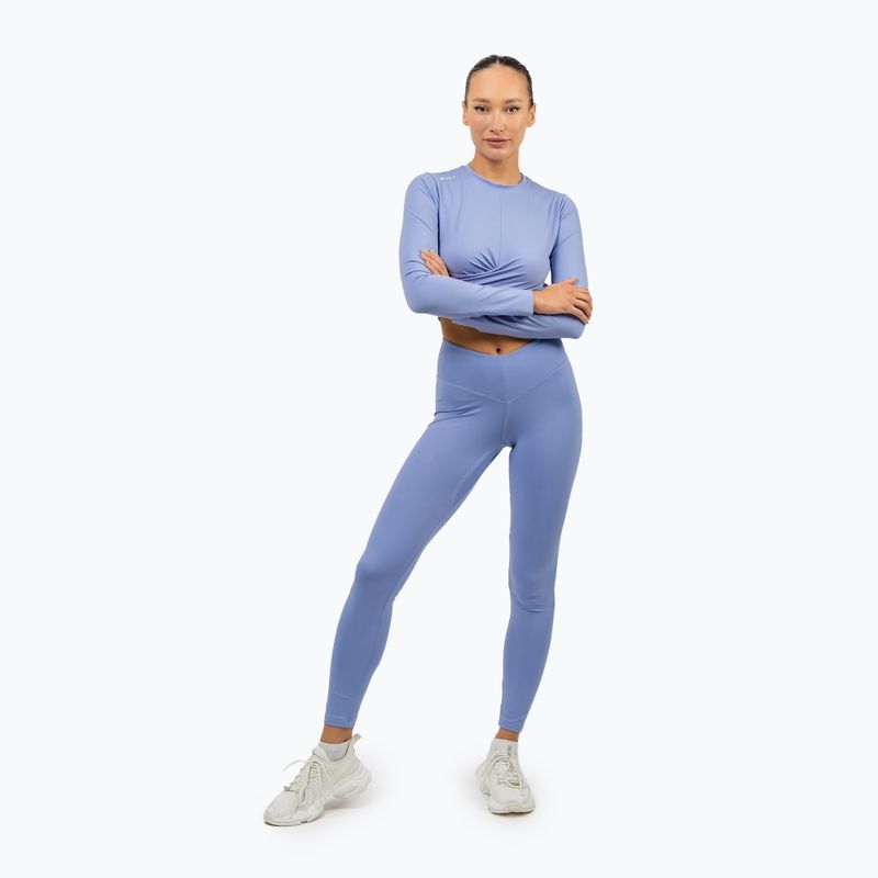 Női edző leggings NEBBIA Elevated világos lila 2