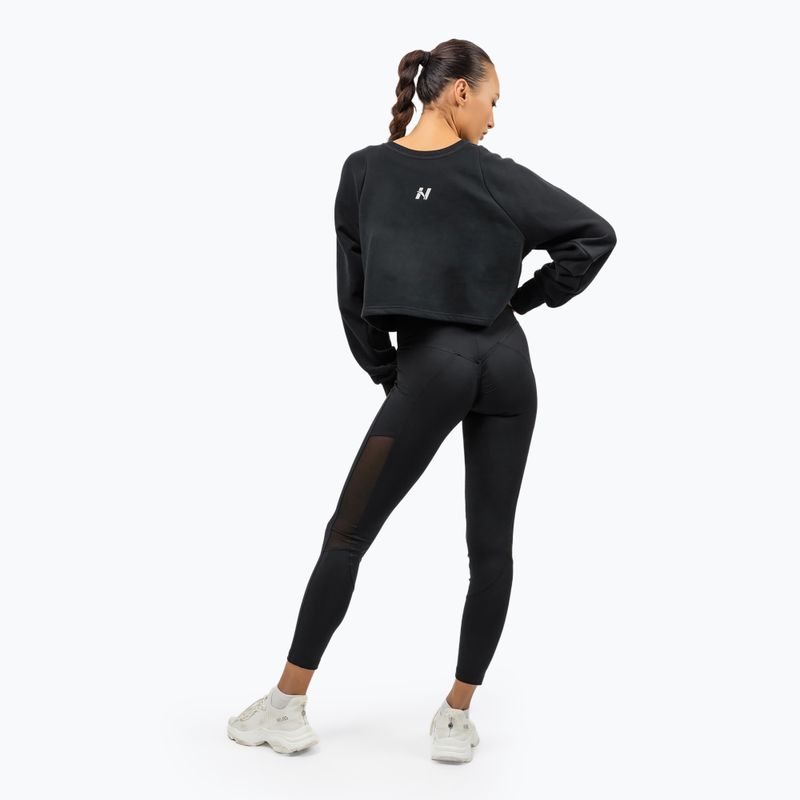 Női sport top NEBBIA Gym Spirit Crop black 3