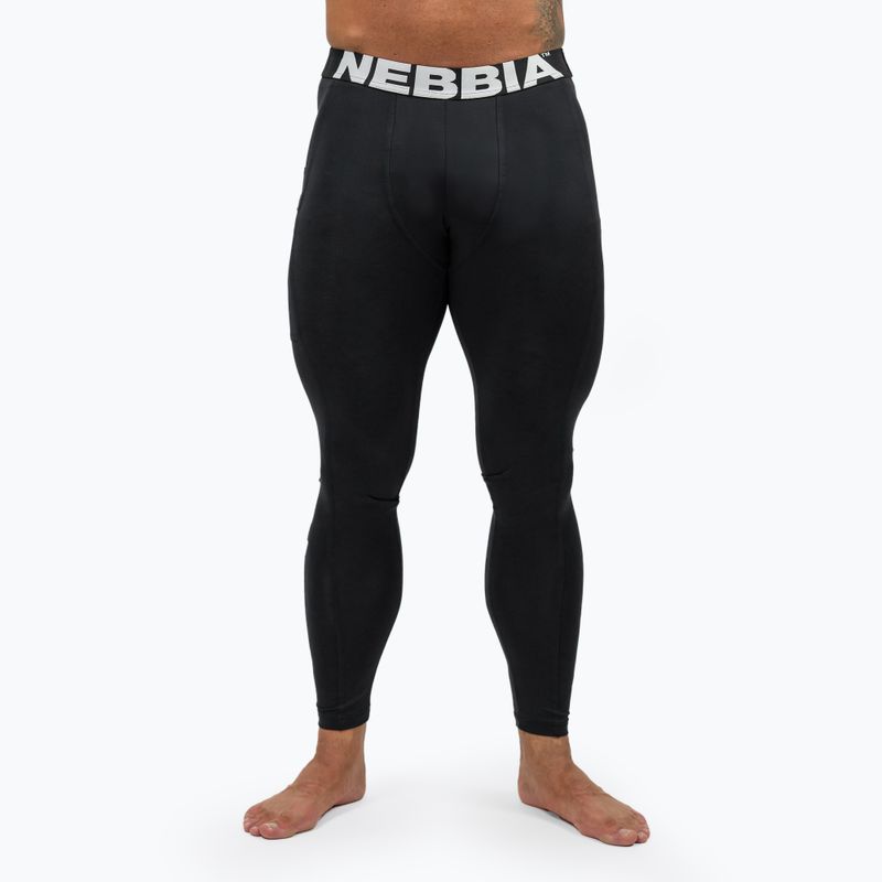 NEBBIA Discipline férfi edző leggings fekete