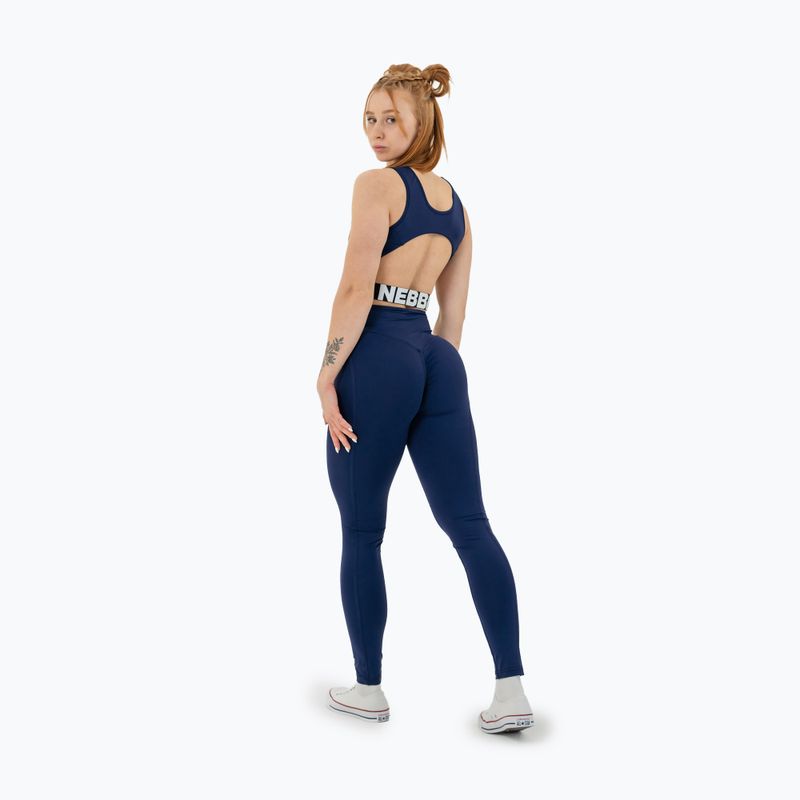 Női edző leggings NEBBIA Glute Check High Waisted sötétkék 3