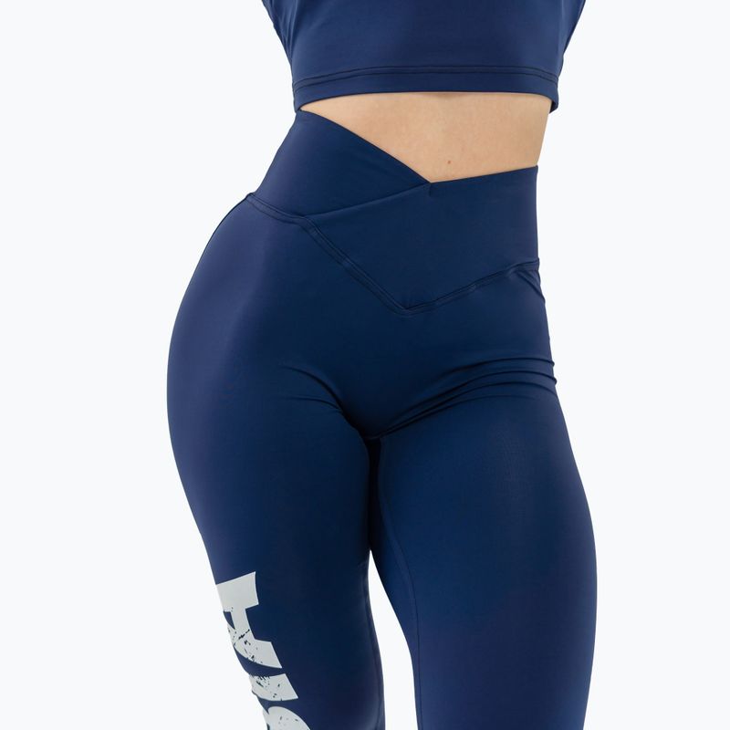 Női edző leggings NEBBIA Glute Check High Waisted sötétkék 5