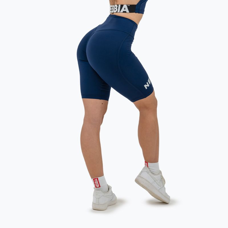 Női edző leggings NEBBIA 9″ Snatched High Waisted sötétkék 3