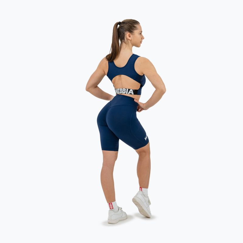 Női edző leggings NEBBIA 9″ Snatched High Waisted sötétkék 4