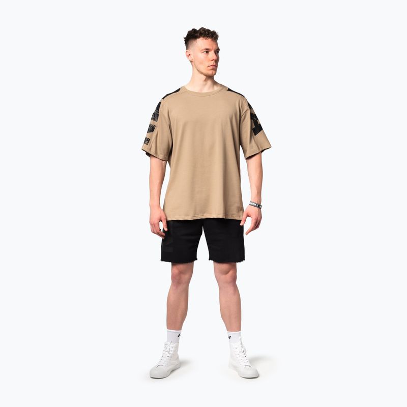 Férfi sportpóló NEBBIA Lifting Club light brown 2