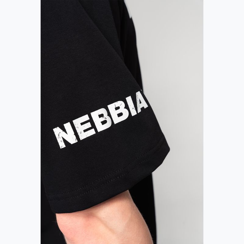 Férfi sportpóló NEBBIA Heavyweight Grind black 7