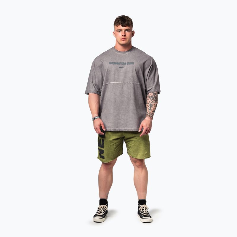 Férfi sportpóló NEBBIA Washed-Off Heavyweight No Shortcuts light grey 2