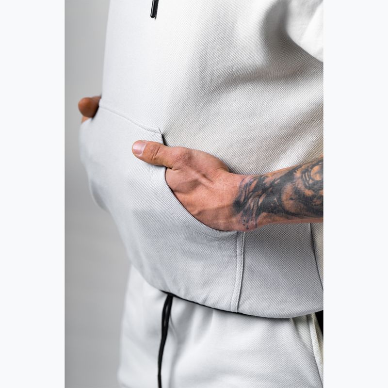 Férfi edzőpulóver NEBBIA Hero light grey 4