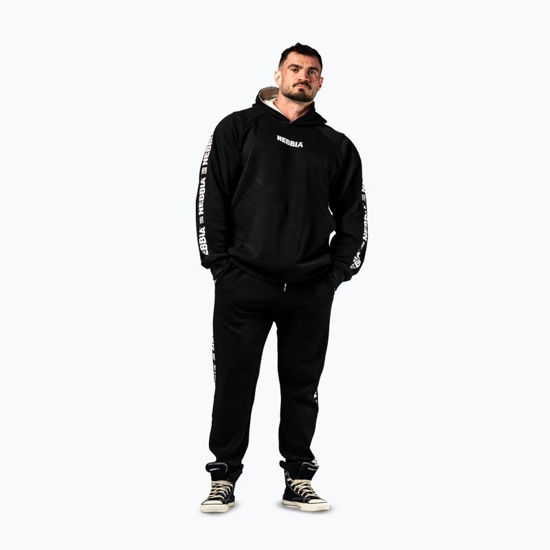 Férfi pulóver NEBBIA Hero Hoodie black 2