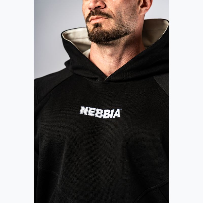 Férfi pulóver NEBBIA Hero Hoodie black 5