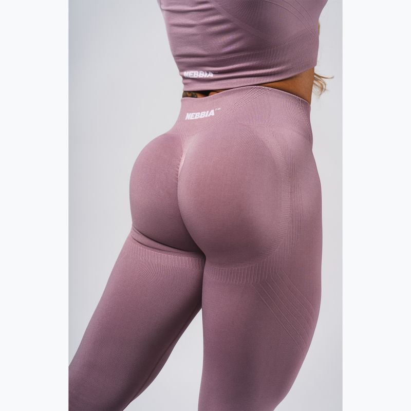 Női edzőleggingsek NEBBIA Flow Seamless Maximum Push-Up pink 6