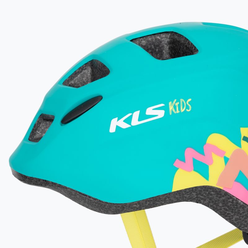 Kellys Zigzag 022 türkiz gyermek kerékpáros sisak 7
