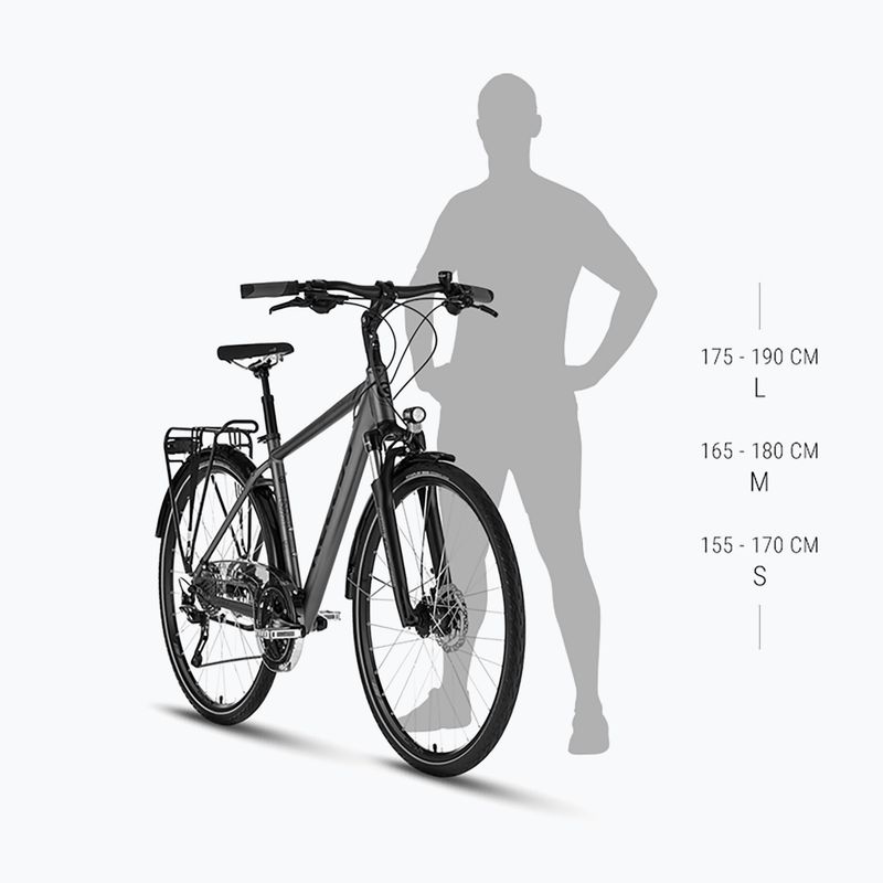 Kellys Carson 10 28" moonstone szürke trekking kerékpár 2