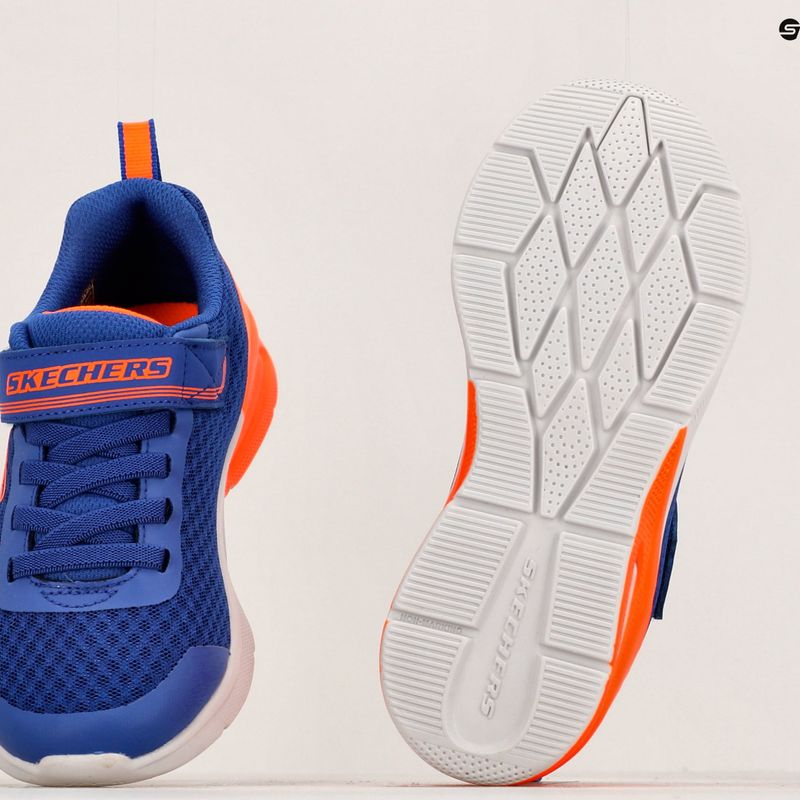 SKECHERS Microspec Max Gorvix királyi/narancs gyermek edzőcipő 12