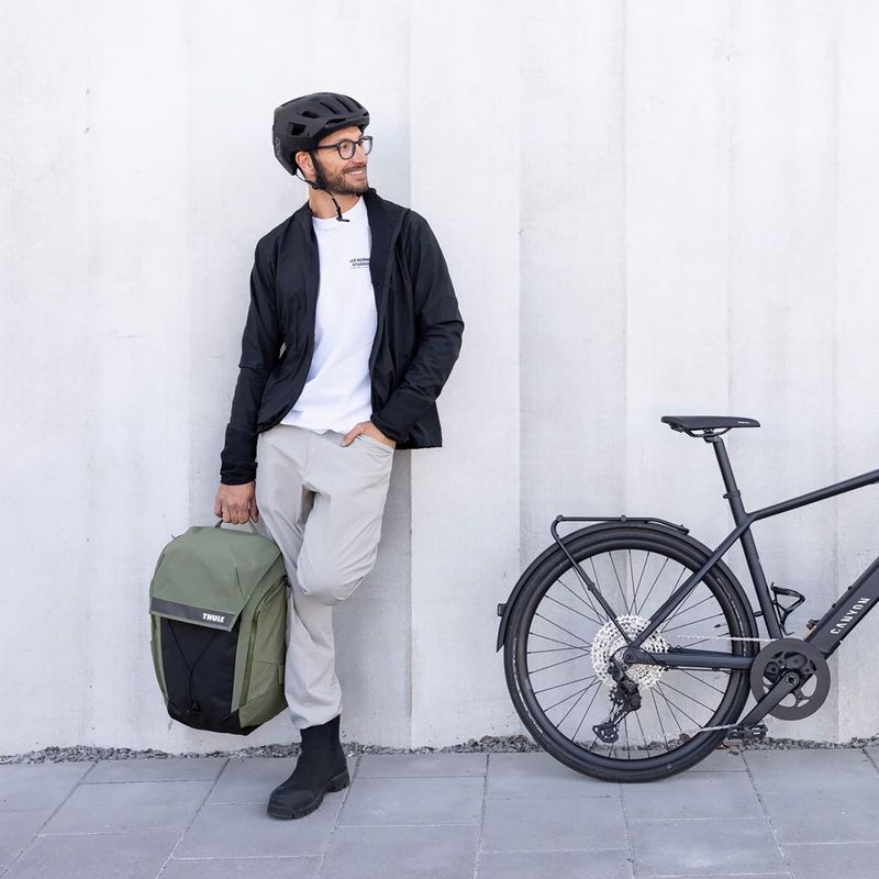 Thule Paramount 28 l puha zöld kerékpáros hátizsák 5