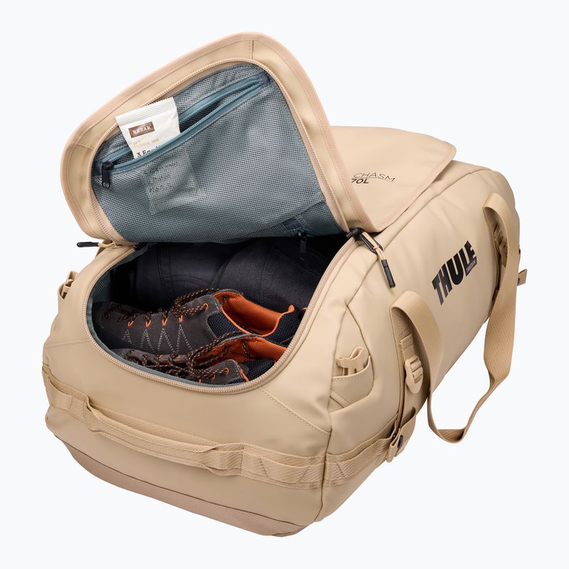 Utazótáska Thule Chasm Duffel 70 l gentle beige 9