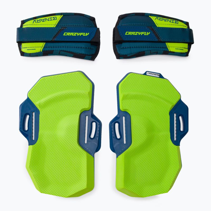Kiteboard párnák és hevederek CrazyFly Binary Binding zöld T016-0236