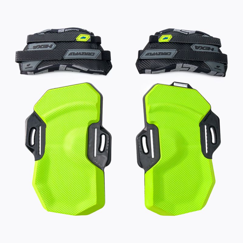 Kiteboard párnák és hevederek CrazyFly Hexa II LTD Neon tengerészkék/zöld T016-0263
