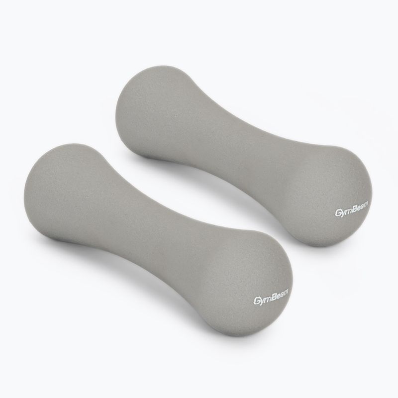 Kézisúlyzók GymBeam Neoprene Dumbbells 2 x 1 kg light grey