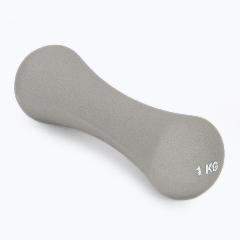 Kézisúlyzók GymBeam Neoprene Dumbbells 2 x 1 kg light grey 4