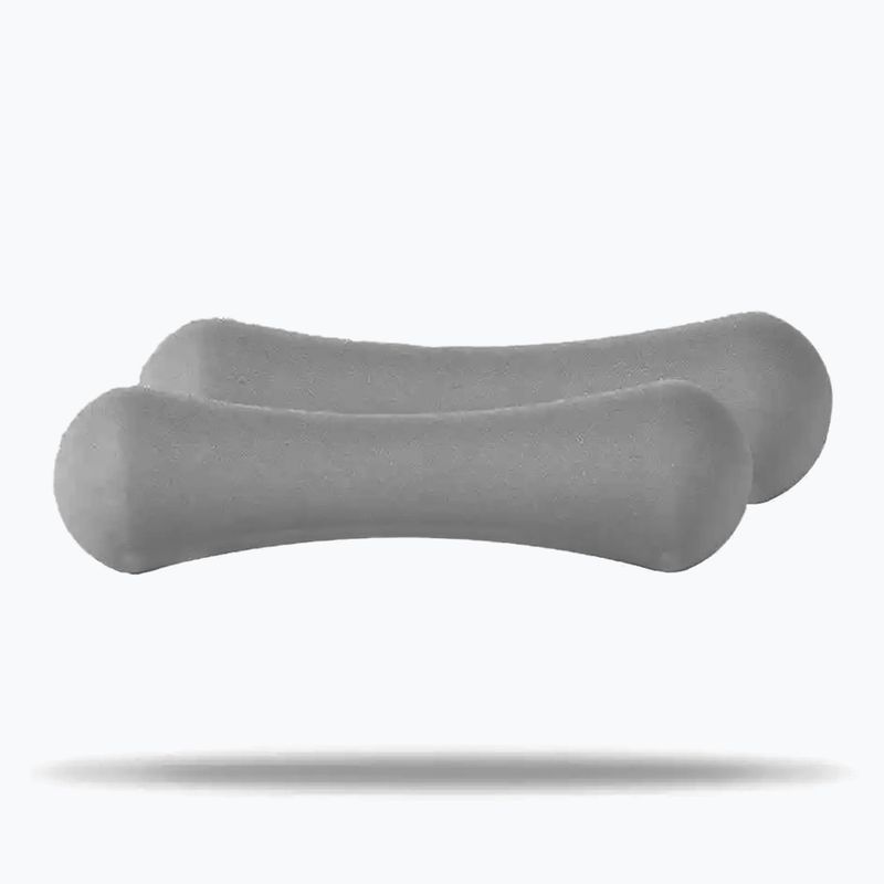 Kézisúlyzók GymBeam Neoprene Dumbbells 2 x 1 kg light grey 2