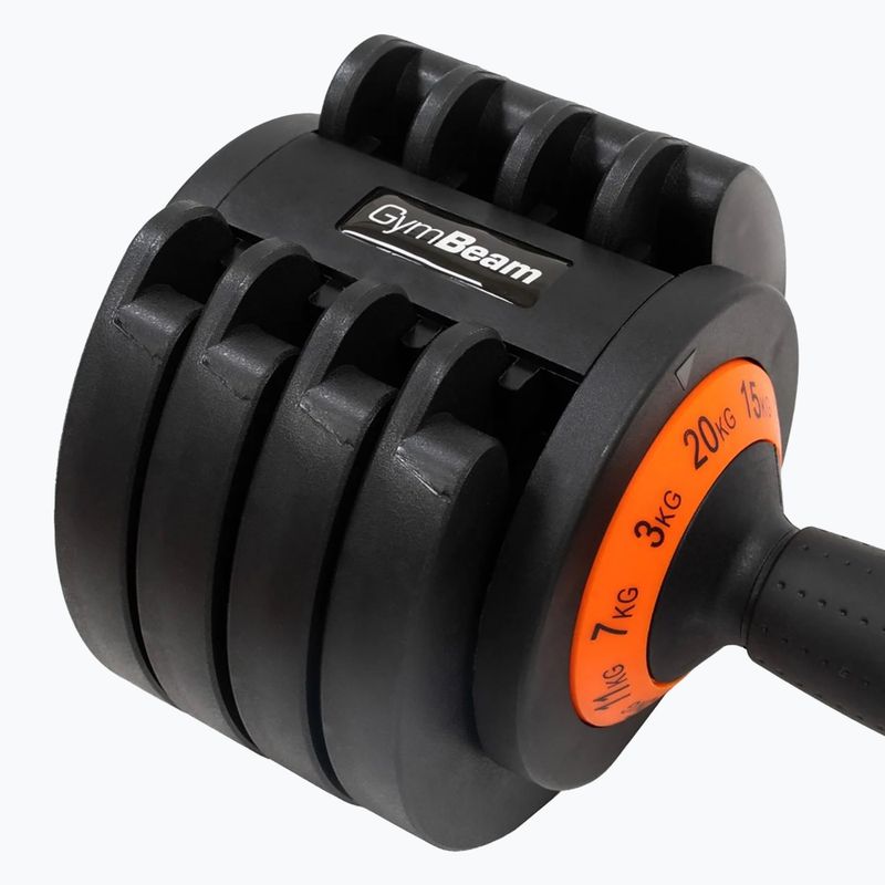 Állítható kézi súlyzó GymBeam Dumbbell Adjustable 20 kg black 5