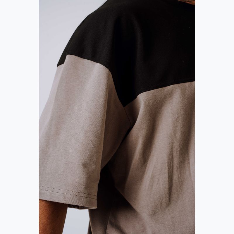 Férfi edző póló NEBBIA Power Oversize light brown ash 7