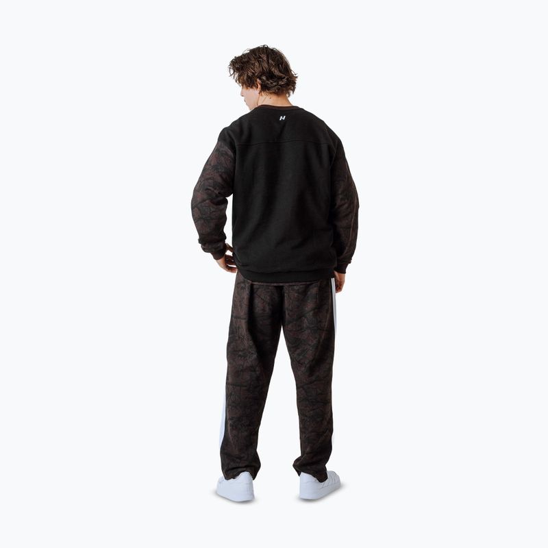 Férfi pulóver NEBBIA Power FZ dark brown camo 4