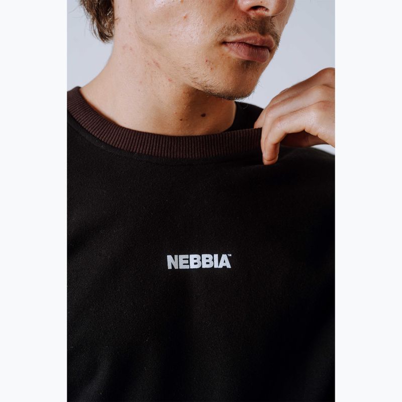 Férfi pulóver NEBBIA Power FZ dark brown camo 7