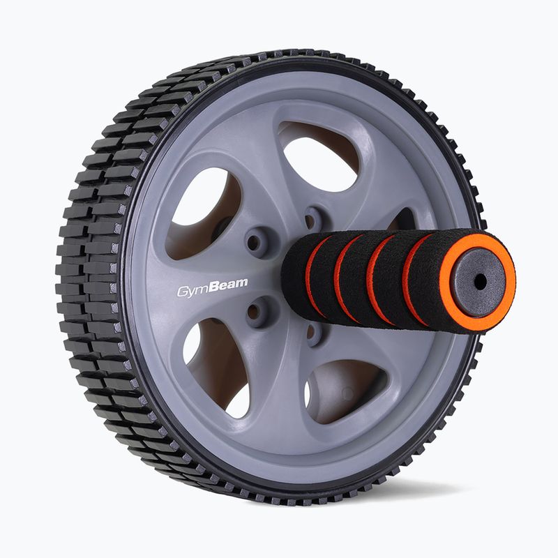GymBeam Ab Wheel fekete/szürke/narancssárga hasizom edzőkerék