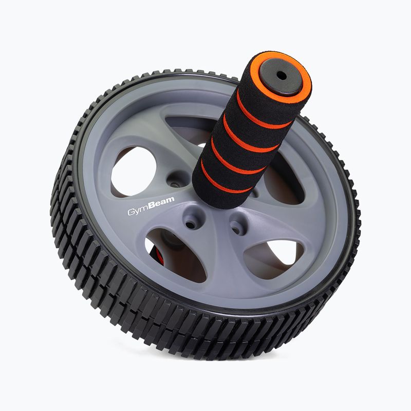 GymBeam Ab Wheel fekete/szürke/narancssárga hasizom edzőkerék 2