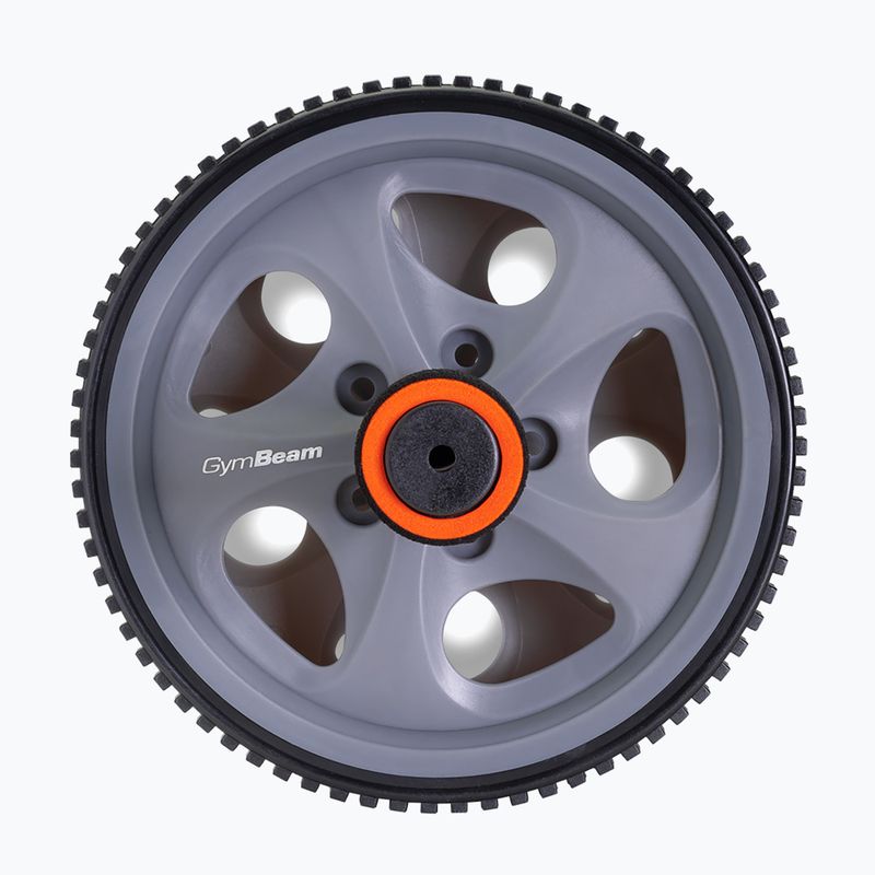 GymBeam Ab Wheel fekete/szürke/narancssárga hasizom edzőkerék 3