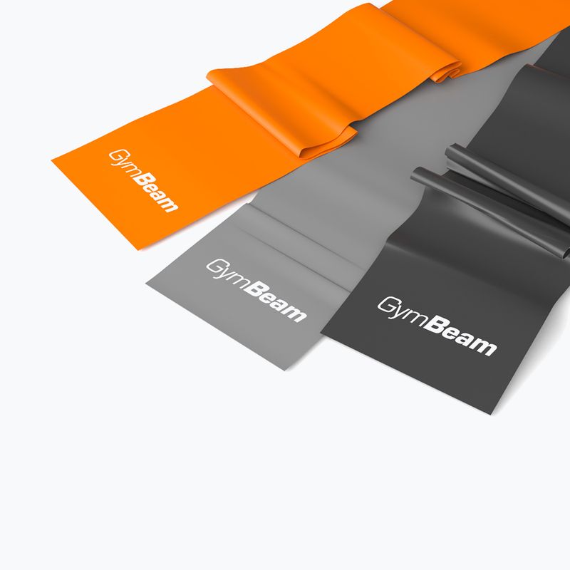 Gumiszalag szett GymBeam Resistance Band 3 darabos black/grey/orange 2