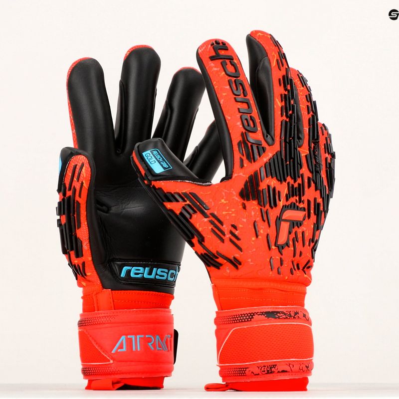 Reusch Attrakt Freegel Gold Finger Support kapus kesztyű piros 5370130-3333 9
