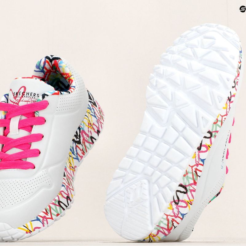 SKECHERS Uno Lite Lovely Luv fehér/multi gyermek tornacipő 12