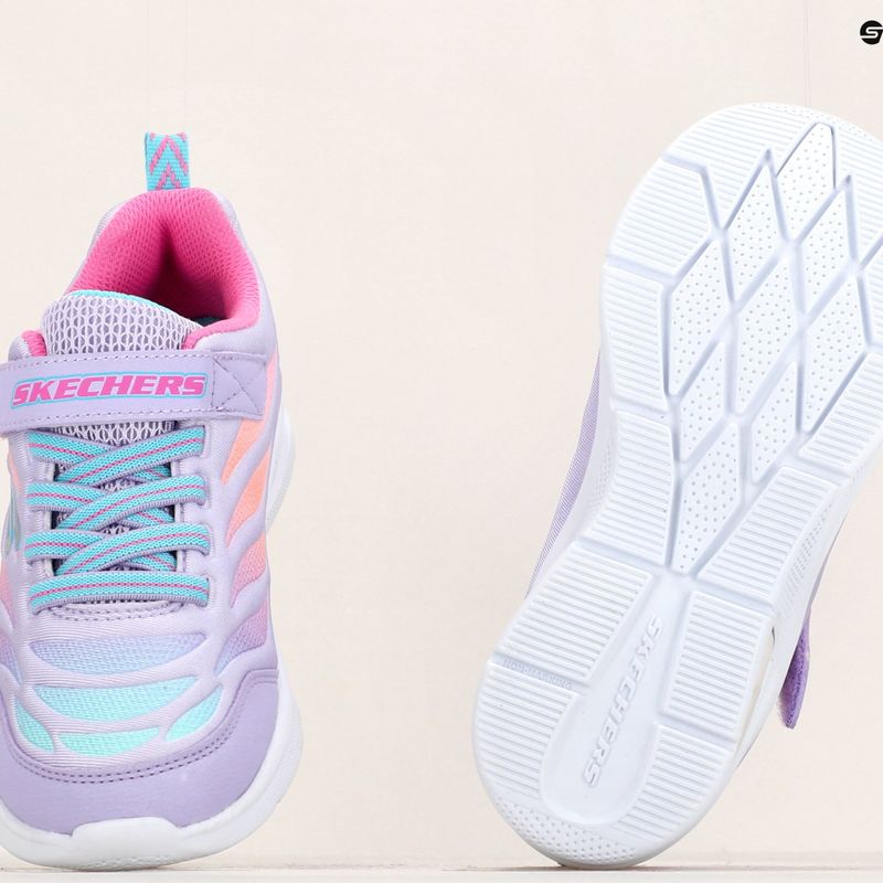 SKECHERS Microspec Max Airy Color levendula/multi gyermek edzőcipő 18