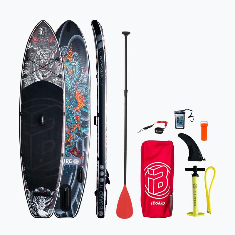 SUP deszka iBoard Black Tiger 11'
