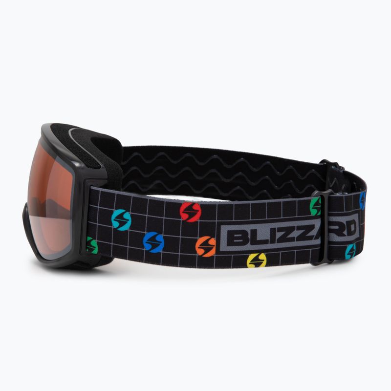 Gyerek síszemüveg Blizzard 963 DAO black/amber/silver mirror 3
