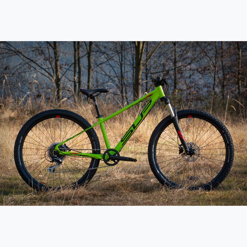 Gyermek kerékpár Superior RACER XC 27 DB matt lime/piros 2