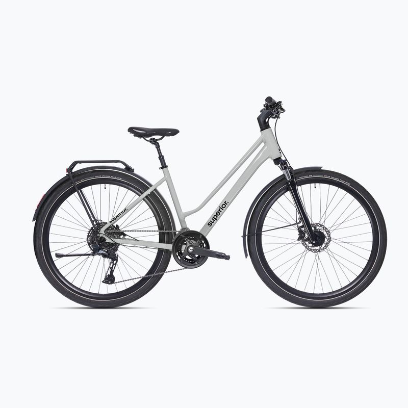 Női trekking kerékpár Superior BLOX 6.2 T MS gloss grey